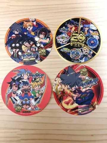 폭전슛 베이블레이드 코스터 4장 세트