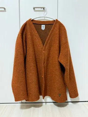 South2 West8 V넥 가디건 오렌지 일본제