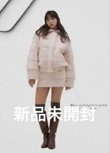 andmary Mary quilting knit jacket pink