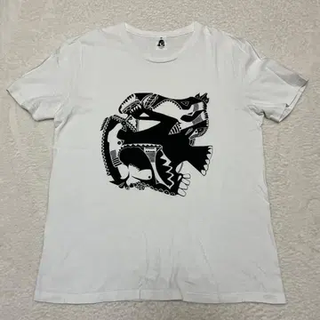 타코마후지 레코드 바카바 다이마왕 Tomoo Gokita 화이트 T셔츠