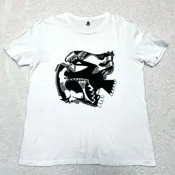 타코마후지 레코드 바카바 다이마왕 Tomoo Gokita 화이트 T셔츠