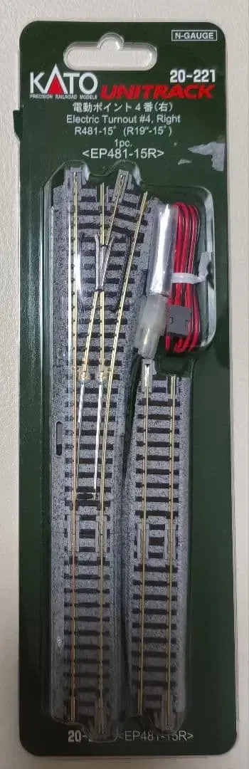 KATO 전동 포인트 4번 (우) EP481-15R 6세트