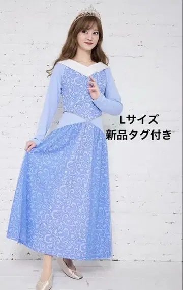 시마무라 디즈니 오로라 공주 룸 원피스 L 사이즈 블루