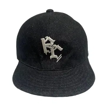 블랙 데님풍 야구 모자