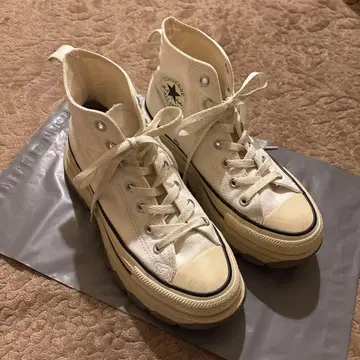 컨버스 하이컷 통굽 아이보리