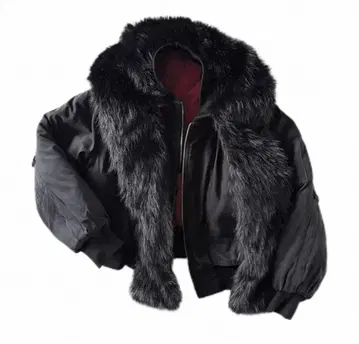 퍼 달린 다운 자켓