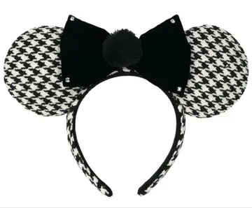 디즈니 하운드투스 체크 패턴 머리띠 미니