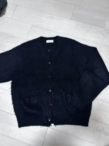 모헤어 니트 가디건
