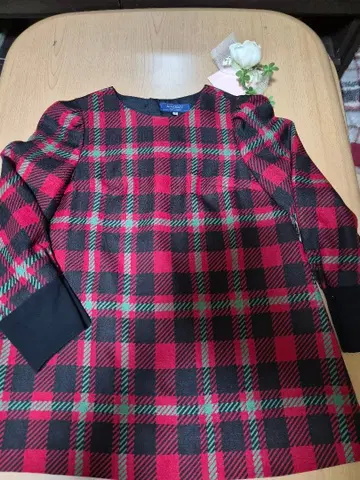 M'S GRACY 체크 무늬 긴팔 상의 38