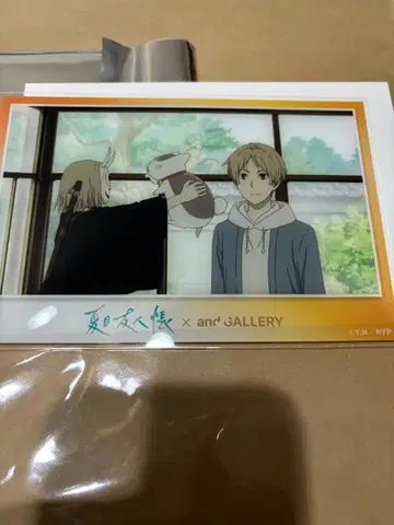 나츠메 우인장 콜라보 카페 장면 사진 클리어 엽서