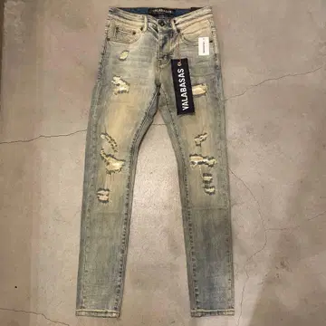 발라바사스 valabasas 데미지 슬림핏 스키니 데님 새상품 28