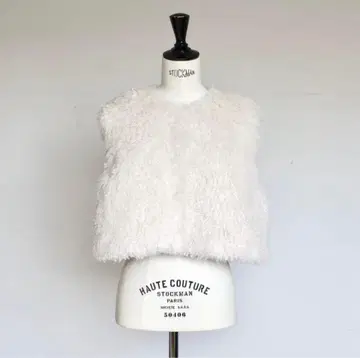 새상품 gypsohila Poodle Vest White