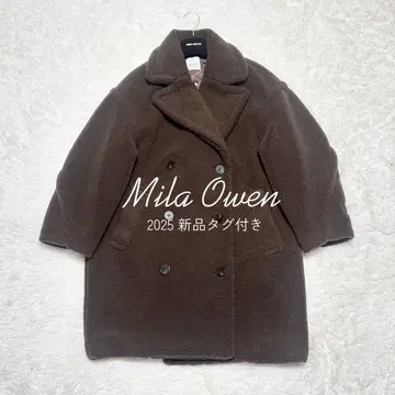 25년 새상품 Mila Owen 오버 사이즈 보아 코트 완판템