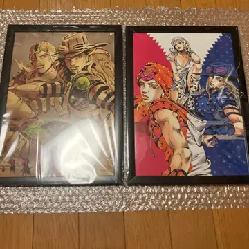 죠죠의 기묘한 모험 액자 포함 포스터 SBR 죠니 루시 2장 세트