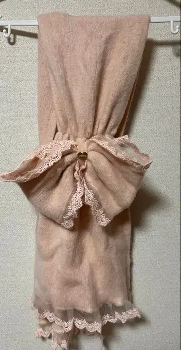 레어 리즈리사 머플러 리본 핑크 헤이세이 양산형 지뢰