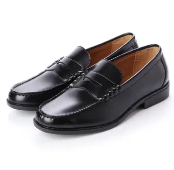 블랙 가죽 로퍼