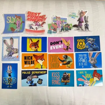 주토피아2 시부야 TSUTAYA 시부타 포팝업 슬로마이드 스티커