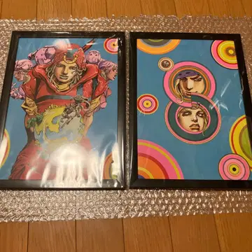 죠죠의 기묘한 모험 액자 포함 포스터 SBR 죠니 스카이블루 2장 세트