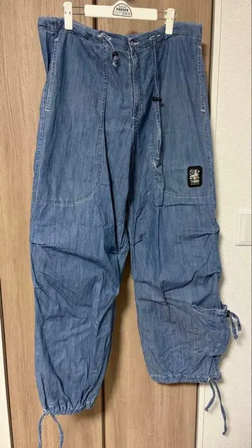 THIAM 90s~00s 데님 카고 팬츠 라이트 블루