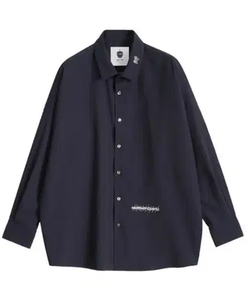 CANDLE' emb. L/S SHIRTS 네이비