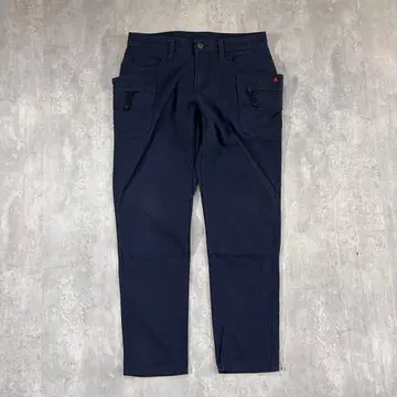 Z219 GRIP SWANY 더블니 난연 캠핑 팬츠 카고 L 네이비