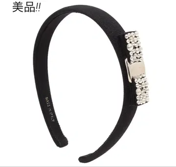 R2538 살바토레 페라가모 바라 리본 큐빅 머리띠