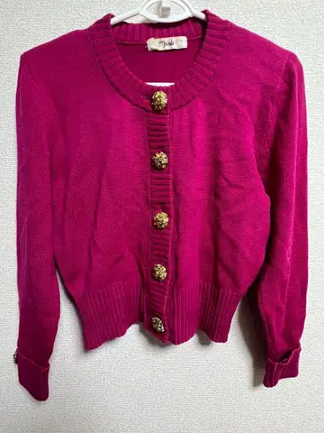 madame tucande 핑크 가디건 M 사이즈
