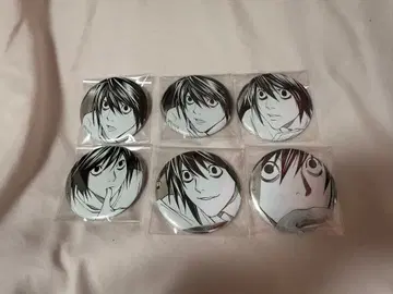 DEATHNOTE 데스노트 최애 캐릭터 캔뱃지 L 6개 세트 묶음 판매