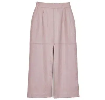 AMERI DEEP SLIT FAKE LEATHER SKIRT