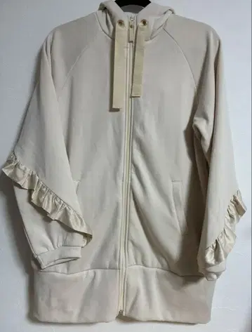 &LOVE 어른 페미닌 프릴 속기모 후드티 튜닉 L