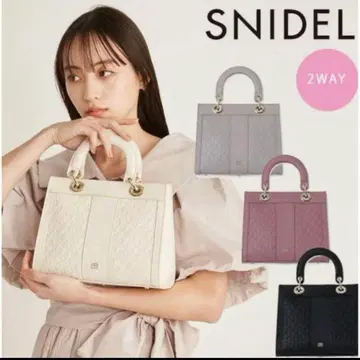 snidel 스나이델 퍼프 핸들백 숄더백 참