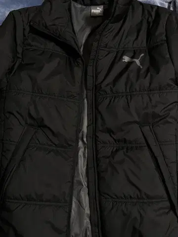 PUMA 블랙 다운 자켓 M