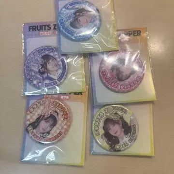 FRUITSZIPPER 캔 배지