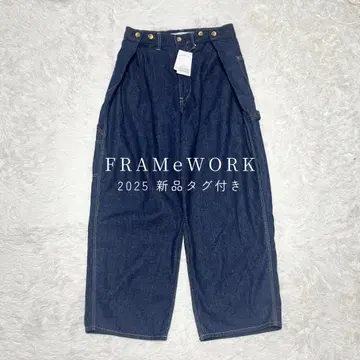 25년 새상품 FRAMEWORK 라지 허리 조절 데님 정가 2.6