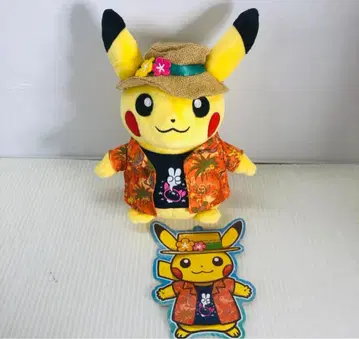 레어 택 포함 포켓몬 센터 봉제 인형 아로라 페스티벌 피카츄