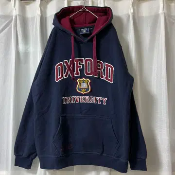 칼리지 로고 후드티 90s 빈티지 자수 패치 빈티지 후디