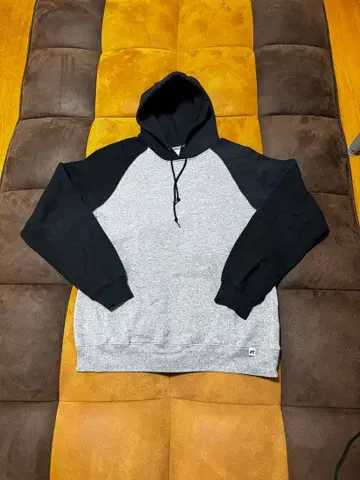 러셀 후드티 그레이 블랙