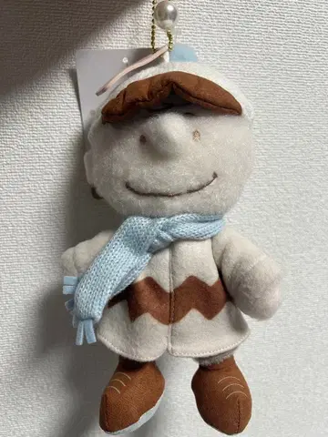 USJ 한정판 찰리 브라운 봉제 인형 키체인 크리스마스
