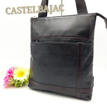 새상품급 CASTELBAJAC 숄더백 크로스바디 가죽 블랙