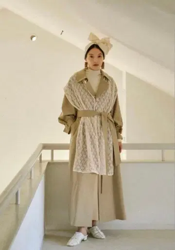 eaphi 토탈 레이스 멀치 웨이 케이프 레이어드