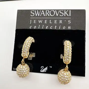 새상품급 Swarovski 스와로브스키 클립식 귀걸이 주얼러스