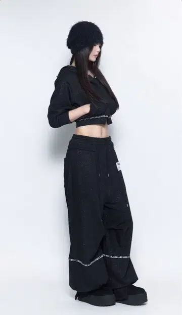 S 더블 드로스트링 팬츠 2세트