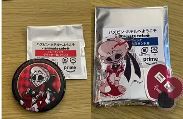 해즈빈 하우스 애니카페 로지 아크릴 스탠드 캔뱃지