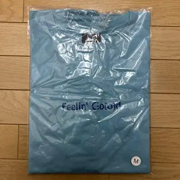 후지이 카제 Feelin' Go(o)d 티셔츠 M 사이즈 스카이블루