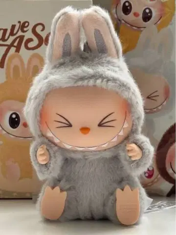 POP MART LABUBU 봉제 인형 HEHE