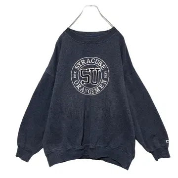 해외 구제 의류 칼리지 맨투맨 시라큐스 대학 자수 로고