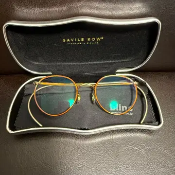 SAVILE ROW 브라운 라운드 안경