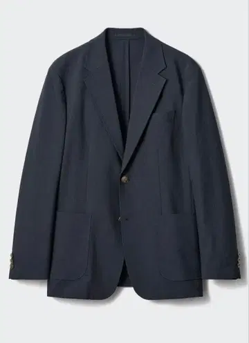 [ 새상품급 ] 유니클로 x JW 앤더슨 네이비 골드 버튼 테일러드 자켓