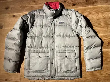 그레이 다운 자켓 빨간색 안쪽 2 포켓