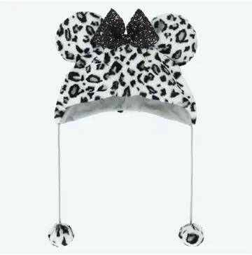 새상품 미니 마우스 레오파드 무늬 모자 판타지 캡